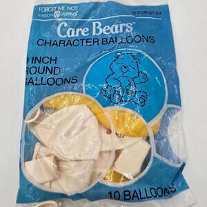 1980'‎ Care Bear Character Balloons, 10ct. - 9 Inch Round Balloons Birthday Bear